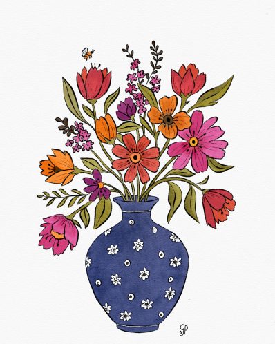 kräftige Farben - Aquarell